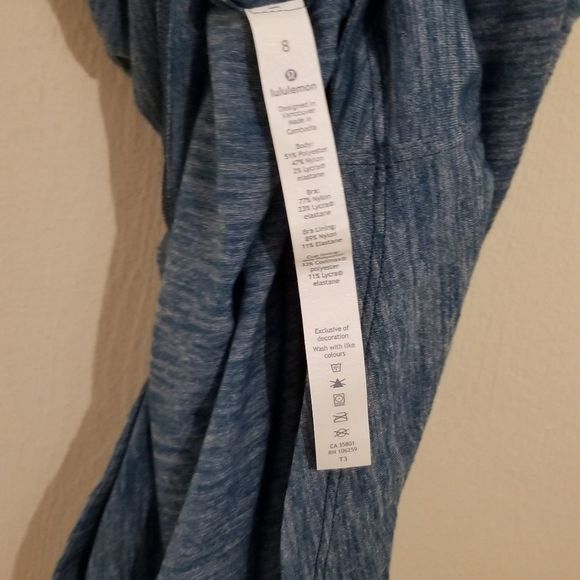 NWOT Lululemon Tank with built in bra Size 8 - Picture 6 of 8